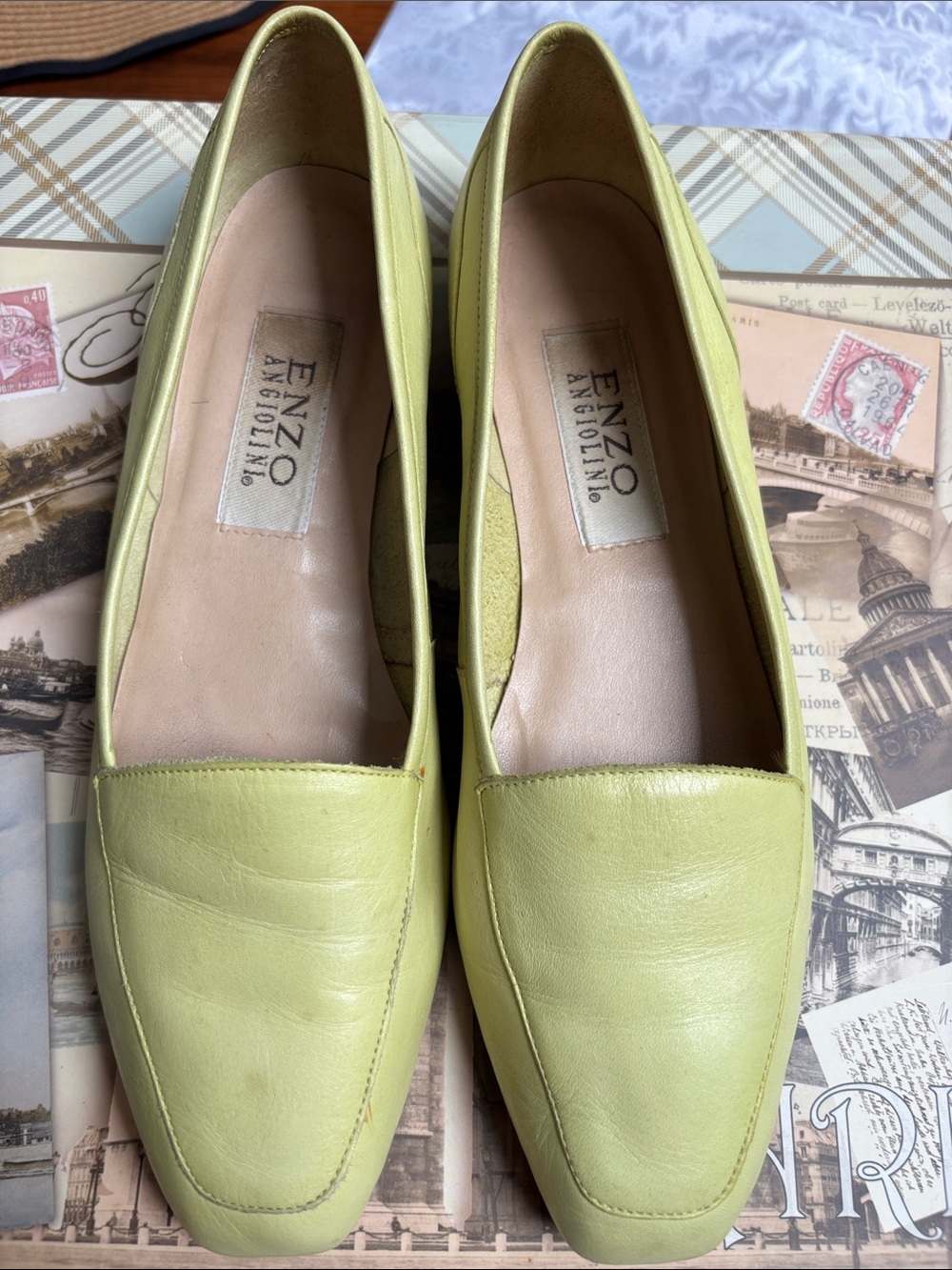 Enzo Angiolini Liberty Flats 8.5 M Vibrant Lime Green - Picture 7 of 10